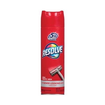 CLEANERS AND CHEMICALS | RESOLVE 19200-00706 22 oz. Foam Carpet Cleaner Aerosol Spray - Unscented