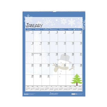 House of Doolittle 339 12 in. x 16.5 in. 12-Month (Jan-Dec 2026) Recycled Seasonal Wall Calendar