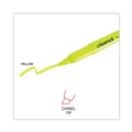 Highlighters | Universal UNV08851 Chisel Tip Pocket Highlighters - Fluorescent Yellow (1 Dozen) image number 7