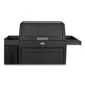Cleaning Carts | Rubbermaid Commercial 2202528 Locking Security Hood for Housekeeping Carts - Black image number 2