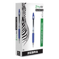 Pens | Zebra 22420 Z-Grip MAX Medium 1 millimeter Retractable Ballpoint Pen - Blue Ink/Silver/Blue Barrel (1-Dozen) image number 0