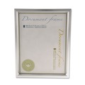 Easels | Universal UNV76853 8.75 in. x 11.25 in. Easel Back Plastic Document Frame - Metallic Silver image number 2