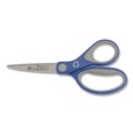 Arts & Crafts Supplies | Westcott 15553 7 in. Long 2.25 in. Cut Length KleenEarth Soft Handle Scissors - Straight Blue/Gray Handle image number 0