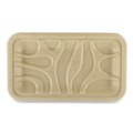 Food Trays, Containers, and Lids | World Centric TRSC17SLLF 1-Compartment 8.3 in. x 4.9 in. x 0.7 in. PLA Lined PFAS-Free Paper Fiber Trays - Natural (500/Carton) image number 0