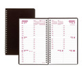 Notebooks & Pads | Brownline CB75V.BLK DuraFlex 8 in. x 5 in. 12-Month (Jan to Dec) 2025 Weekly Planner - Black Cover image number 0
