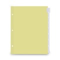 Dividers & Tabs | Universal UNV21873 11 in. x 8.5 in. 8-Tab Insertable Tab Index - Buff, Clear Tabs (6/Pack) image number 1