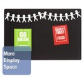 Bulletin Boards | Quartet 7684BK 48 in. x 36 in. Oval Office Fabric Board - Black Surface image number 6