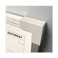 White Boards | Flipside 17302 24 in. x 18 in. Monthly Planning/Scheduling Framed Calendar Dry Erase Board - White Surface, Satin Aluminum Frame image number 1