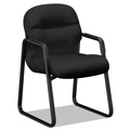 Office Chairs | HON H2093.CU10.T 23.25 in. x 28 in. x 36 in. Pillow-Soft 2090 Series Fabric Upholstery Guest Arm Chair - Black image number 0