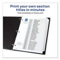 Just Launched | Avery 11128 Ready Index 11 in. x 8.5 in. 31-Tab Customizable TOC 1 to 31 Tab Dividers - Black/White (1-Set) image number 4