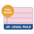 Notebooks & Pads | TOPS 63050 50-Sheet 5 in. x 8 in. Narrow Rule Prism plus Colored Writing Pads - Pastel Pink (12/Pack) image number 2