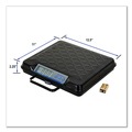 Mailroom Equipment | Brecknell GP100 100 lbs. Capacity 12.5 in. x 10.95 in. x 2.2 in. Platform Portable Electronic Utility Bench Scale image number 1