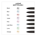 Pens | uni-ball 70462 207 Plusplus 0.7 mm Retractable Gel Pen - Black Ink/Black Barrel/Medium (1-Dozen) image number 3