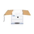 Mailing Boxes & Tubes | Bankers Box 00018 Liberty 9 in. x 24.25 in. x 7.5 in. Check and Form Boxes - White/Blue (12/Carton) image number 3