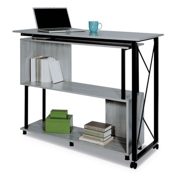 OFFICE ELECTRONICS AND BATTERIES | Safco 1904GR Mood Standing Height Desk 53.25-in X 21.75-in X 42.25-in Gray