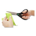 Just Launched | Westcott 41418 8 in. Long, 3.25 in. Cut Length KleenEarth Scissors - Black Straight Handle image number 4