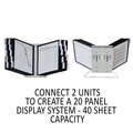Binders | Durable 561201 InstaView Expandable Desktop Reference System with 10 Panels - Black/White image number 6