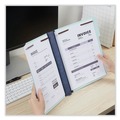 File Folders | Universal UNV10415 1 in. Expansion 2 Fasteners Letter Size Top Tab Classification Folders - Light Blue Exterior (25/Box) image number 3