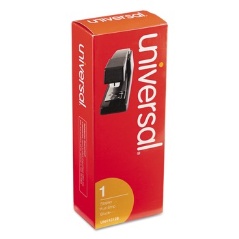 OFFICE STAPLERS AND PUNCHES | Universal UNV43128 Classic 20-Sheet Capacity Full-Strip Stapler - Black