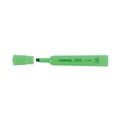 Highlighters | Universal UNV08862 Chisel Tip Fluorescent Green Ink Green Barrel Desk Highlighters (1 Dozen) image number 4