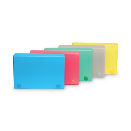 Sheet Protectors | C-Line 58335 5.38 in. x 1.25 in. x 3.5 in. Polypropylene Index Card Case - Assorted Colors image number 0