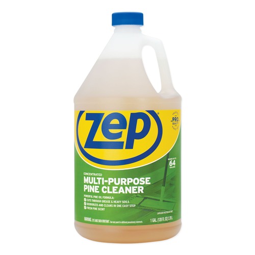 Cleaning & Janitorial Supplies | Zep Commercial ZUMPP128 1 Gallon Bottle Multi-Purpose Cleaner - Pine Scent image number 0