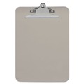 Clipboards | Universal UNV40306 1.25 in. Clip Capacity 8.5 in. x 11 in. Plastic Clipboard with High Capacity Clip - Translucent Black image number 1