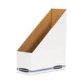 Filing Racks | Bankers Box 10723 4 in. x 9.25 in. x 11.75 in. Stor/File Corrugated Magazine File - White (12/Carton) image number 0