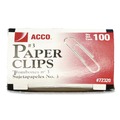 Back to School Sale | ACCO A7072320G No. 3 Smooth Paper Clips - Silver (1000/Pack) image number 2