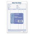 Notebooks & Pads | TOPS 30041 8.5 in. x 5.5 in. No Copies One-Part Daily Time and Job Sheets (200/Pack) image number 1