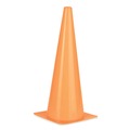 Floor Signs & Safety Signs | Champion Sports TC18 8 in. x 8 in. Base 18 in. Tall High-Visibility Plastic Cones - Florescent Orange image number 0