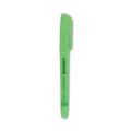 Highlighters | Universal UNV08852 Chisel Tip Pocket Highlighters - Fluorescent Green (1 Dozen) image number 0