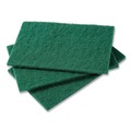 Sponges & Scrubbers | AmerCareRoyal S960 6 x 9 Medium-Duty Scouring Pad - Green (60/Carton) image number 1
