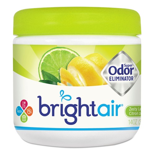 Odor Control | BRIGHT Air 900248 14 oz. Super Odor Eliminator - Zesty Lemon and Lime (6/Carton) image number 0