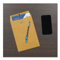 Envelopes & Mailers | Quality Park QUA37763 Clasp Envelope, #1 3/4, Square Flap, Clasp/gummed Closure, 6.5 X 9.5, Brown Kraft, 100/box image number 2