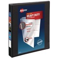 Binders | Avery 05300 3 Slant Rings 1 in. Capacity 11 in. x 8.5 in. Heavy-Duty Non Stick View Binder with DuraHinge - Black image number 0