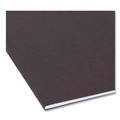 File Folders | Smead 64062 1/5 Cut Tab Letter Size Colored Hanging File Folders - Black (25/Box) image number 4