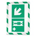 Back to School Sale | Durable 4772131 8.5 in. x 11 in. DURAFRAME Security Magnetic Sign Holder - Green/White Frame (2/Pack) image number 1