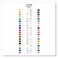 Pens | uni-ball 24836 EMOTT Fine 0.4 mm Stick Porous Point Pen - Assorted Ink Colors White Barrel (1-Set) image number 6