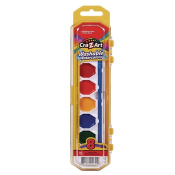  | Cra-Z-Art 1065172 Washable Watercolors Palette Tray - Assorted Colors (8/Set)