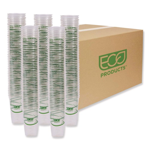  | Eco-Products EP-CC20-GS 20 oz. GreenStripe Renewable and Compostable Cold Cups - Clear (1000/Carton) image number 0