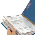 File Folders | Smead 14032 6-Section Pressboard Top Tab Classification Folders with 6 SafeSHIELD Fasteners - Letter Size/Dark Blue (10/Box) image number 3