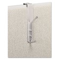 Wall Racks & Hooks | Safco 4167 Over-The-Panel Satin Aluminum/Chrome Double-Garment Hook image number 1