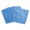 Cleaning Cloths | Universal UNV43664 12 in. x 12 in. Microfiber Cleaning Cloth - Blue (3/Pack) image number 2