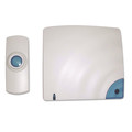 Office Electronics & Batteries | Tatco 57910 Battery Operated 1.38 in. x 0.75 in. x 3.5 in. Wireless Doorbell - Bone image number 1