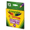 Pencils | Crayola 684112 3.3 mm 2B Short-Length Colored Pencil Set - Assorted Lead and Barrel Colors (12/Set) image number 2