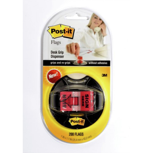 Page Flags | Post-it Flags 680-HVSHR Sign Here High Volume Flag Dispenser - Red (200/Pack) image number 0