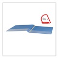Binders | Universal UNV20723 11 in. x 8.5 in. 1.5 in. Capacity 3 Rings Slant D-Ring View Binder - Light Blue image number 3