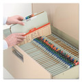 File Folders | Smead 19093 3 in. Expansion 3 Dividers 8 Fasteners Legal Size Recycled Pressboard Classification Folders - Gray-Green (10/Box) image number 5