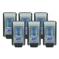 Soap Dispensers | PURELL 5234-06 FMX-20 6.5 in. x 4.65 in. x 11.86 in. 2,000 mL Soap Push-Style Dispenser - Graphite/Chrome (6/Carton) image number 0